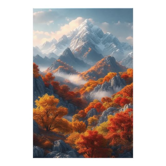 Fall Mountains Fotodruck (Vorne)