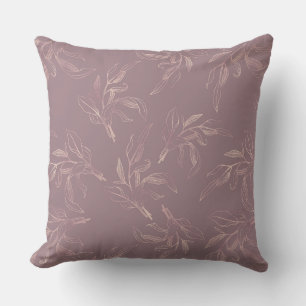 Fall Mulberry Pink/Taupe Luxury Pillow Kissen