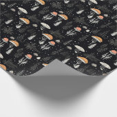 Fall Mushroom Botanische Hütte Goblincore Geschenkpapier (Ecke)