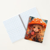 Fall Mushroom Girl Cotattcore SpiralNotebook Notizblock (Innenseite)