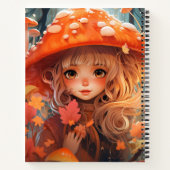 Fall Mushroom Girl Cotattcore SpiralNotebook Notizblock (Rückseite)