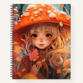 Fall Mushroom Girl Cotattcore SpiralNotebook Notizblock (Vorderseite)
