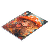 Fall Mushroom Girl Cotattcore SpiralNotebook Notizblock (Linke Seite)