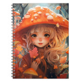 Fall Mushroom Girl Cotattcore SpiralNotebook Notizblock (Vorderseite)