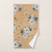 Fall Mustard Floral Badezimmer Handtuch Set (Handtuch)