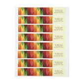 Fall-Muster NO.1: Rücksendeadressen-Aufkleber (Bogen)