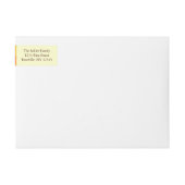 Fall-Muster NO.1: Rücksendeadressen-Aufkleber (Vorderseite)