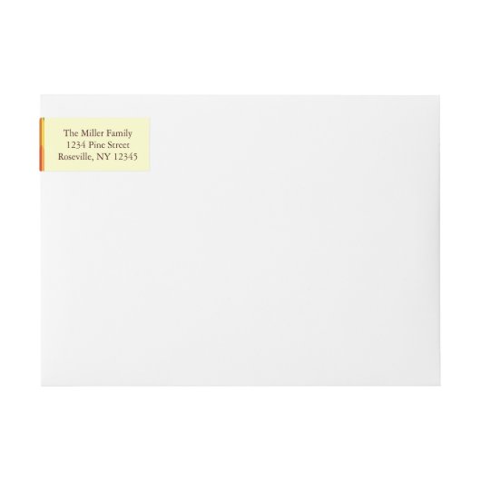 Fall-Muster NO.1: Rücksendeadressen-Aufkleber (Vorderseite)