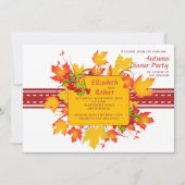 Fall näht Einladung (Vorderseite)