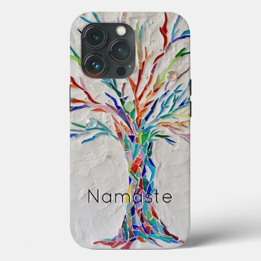 Fall Namaste Rainbow Tree Case-Mate iPhone Hülle (Rückseite)