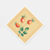 Fall Napkins mit Orange Berries Serviette (Ecke)