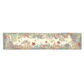 Fall Natur Gelbes Eichhörnchen Leaf Bird Woodland Kurzer Tischläufer (Horizontal)