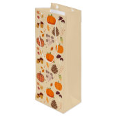 Fall Nature Geschenktüte Für Weinflaschen (Rückseite Schrägansicht)