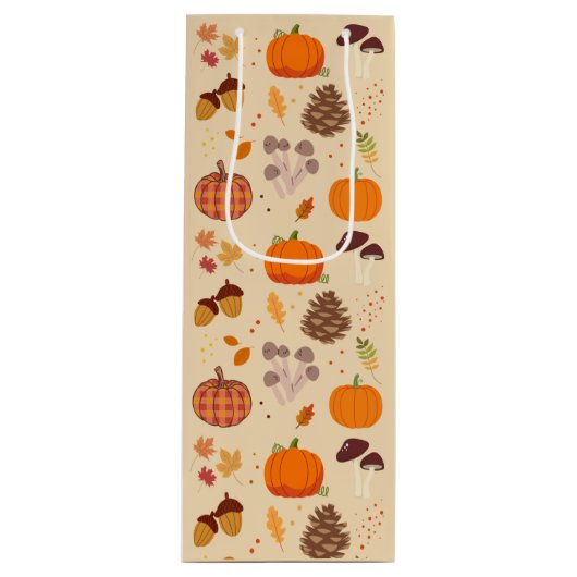 Fall Nature Geschenktüte Für Weinflaschen (Vorderseite)