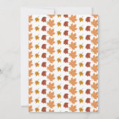 Fall Nature Leaves Baby Shower Einladung (Rückseite)