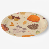 Fall Nature Pappteller (Schrägansicht)