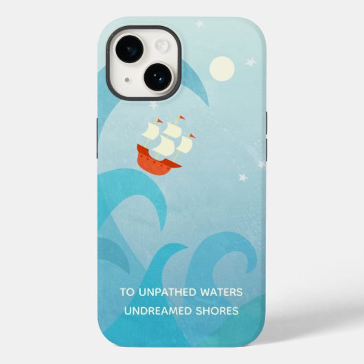 Fall Nautical Sailing Boat Quote Case-Mate iPhone Hülle (Rückseite)