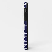 Fall Navy Blue Square Link Muster iPhone 5 Case-Mate iPhone Hülle (Hinten/Links)