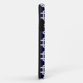 Fall Navy Blue Square Link Muster iPhone 5 Case-Mate iPhone Hülle (Hinten/Rechts)