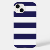 Fall Navy Blue Wide Stripe iPhone Case-Mate iPhone Hülle (Rückseite)