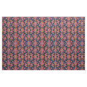 Fall Navy Pumpkin Blätter Wasserfarbmuster Stoff (Fat Quarter (45,7 x 55,9 cm))
