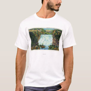 Fall-Nebenfluss-Schlucht-Ansicht, Ithaca fällt T-Shirt