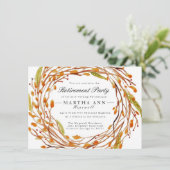 Fall Nest | Aufforderung zur Abgabe von Aquarellfa Einladung (Stehend Vorderseite)