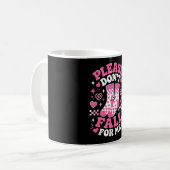 Fall nicht auf lustige Socken Witze sarkastischer Kaffeetasse (Vorderseite Links)