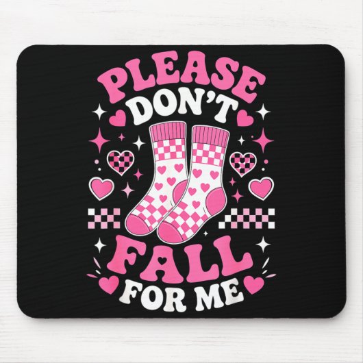 Fall nicht auf lustige Socken Witze sarkastischer Mousepad (Vorne)