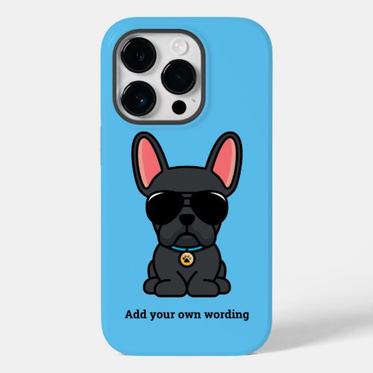 Fall niedlich Black French Bulldog Case-Mate iPhon iPhone Hülle (Rückseite)