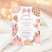 Fall Niedlich Coquette Bow Leopard Pumpkin Baby Du