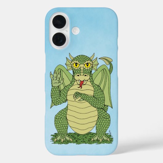 Fall niedlich Green Dragon Case-Mate iPhone Hülle (Rückseite)