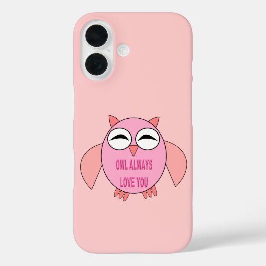 Fall niedliche Liebe Meldung Owl iPhone Case-Mate iPhone Hülle (Rückseite)