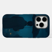 Fall Night City Skyline Case-Mate iPhone Hülle (Rückseite (Horizontal))