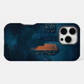 Fall Night City Skyline Case-Mate iPhone Hülle (Rückseite (Horizontal))