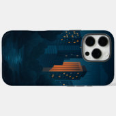 Fall Night City Skyline Case-Mate iPhone Hülle (Rückseite (Horizontal))