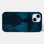 Fall Night City Skyline Case-Mate iPhone Hülle (Rückseite (Horizontal))