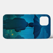 Fall Night City Skyline Case-Mate iPhone Hülle (Rückseite (Horizontal))