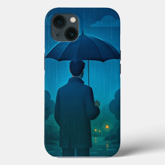 Fall Night City Skyline Case-Mate iPhone Hülle (Rückseite)