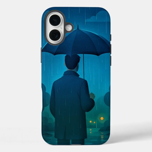 Fall Night City Skyline Case-Mate iPhone Hülle (Rückseite)