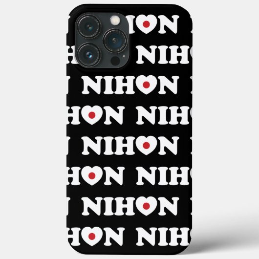 Fall Nihon Liebe Heart Flag Case-Mate iPhone Fall Hülle (Rückseite)
