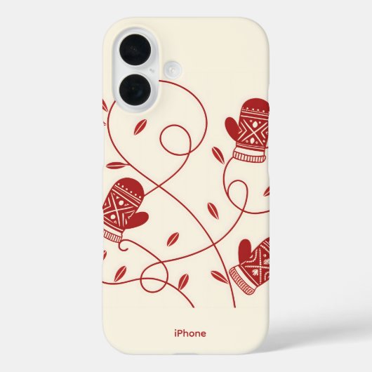 Fall Nordic Mitten iPhone 16 Case-Mate iPhone Hülle (Rückseite)