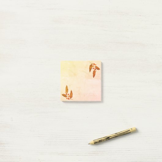 Fall Notes Post-it Klebezettel (Auf Schreibtisch)