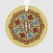 Fall Nouveau Acrylic Ornament (Rückseite)