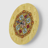 Fall Nouveau Clock Große Wanduhr (Winkel)
