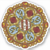 Fall Nouveau Contour Sticker (Vorderseite)