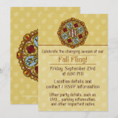 Fall Nouveau Party Einladung (Vorne/Hinten)