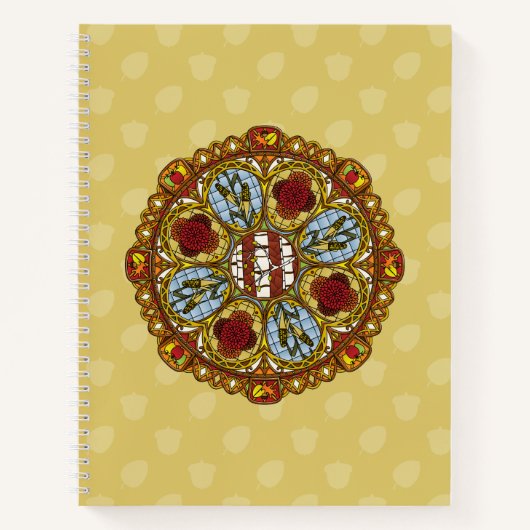 Fall Nouveau Spiral Notebook Notizblock (Vorderseite)