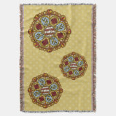 Fall Nouveau Throw Blanket Decke (Vorderseite Vertikal)