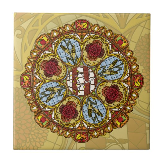 Fall Nouveau Tile Fliese (Vorderseite)